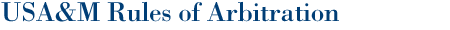 Arbitration Rules